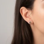 14 Ayar Italian Top Küpe - Görsel 2