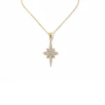 14 Ayar Altın Kutup Yıldızı Kolye