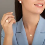 14 Ayar Yonca Üçlü Mini Set - Görsel 2