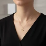 14 Ayar Altın Çapa Kolye - Görsel 2