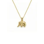 14 Ayar Altın Fil Kolye