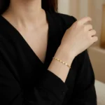 14 Ayar Altın Zincir İtalyan Bileklik - Görsel 2