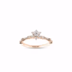 Lotus Model Pırlanta Tektaş Yüzük - Görsel 3