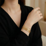 22 Ayar 10 Gram Yeni Model İşçiksiz Altın Ajda Bilezik - Görsel 2